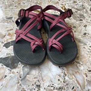 Chaco Vibram Z/2 Classic Pink Brown Strap Sandals Women’s Size 7